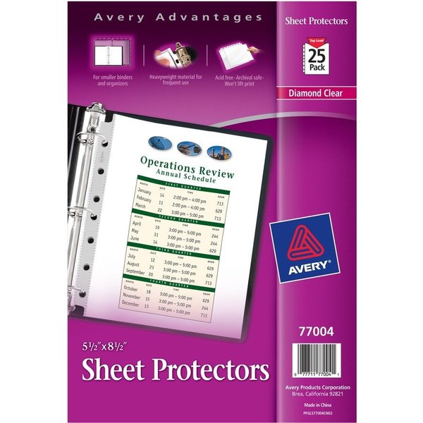 Avery Protectors, Mini, Clear, 25Pk AVE77004